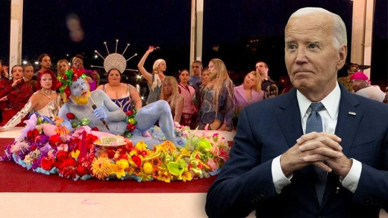 Religious group criticizes Biden and Harris for not addressing offensive Olympics drag parody.