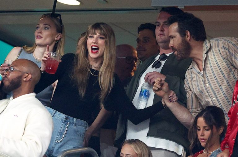 Taylor Swift jokes that Ryan Reynolds is the sperm donor for her godchildren