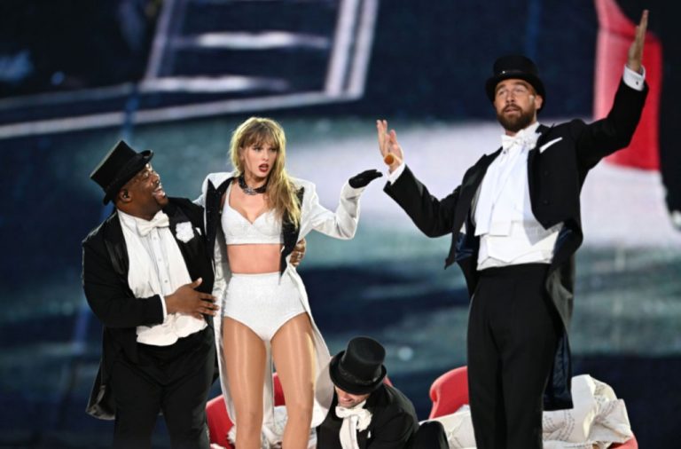 Travis Kelce says he came up with the idea for his cameo in Taylor Swift’s tour