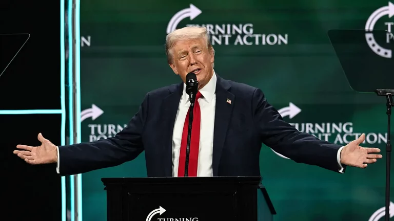 Trump calls Harris a ‘bum’ and criticizes her for failed handling of southern border.
