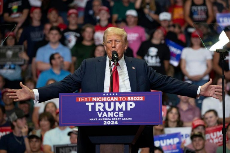 Trump is ahead of Biden by a large margin in Michigan, new poll shows.