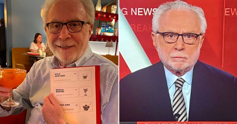 Wolf Blitzer upset brunch ruined by Biden news.