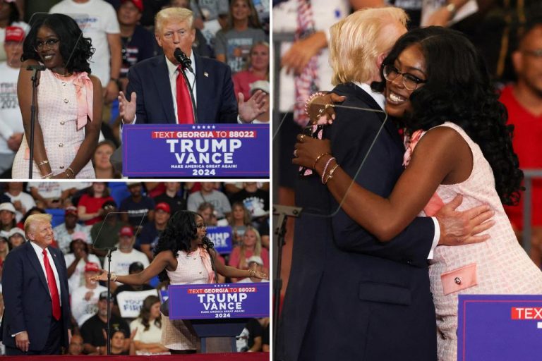 Black conservative activist steals spotlight at Atlanta rally with Trump introduction