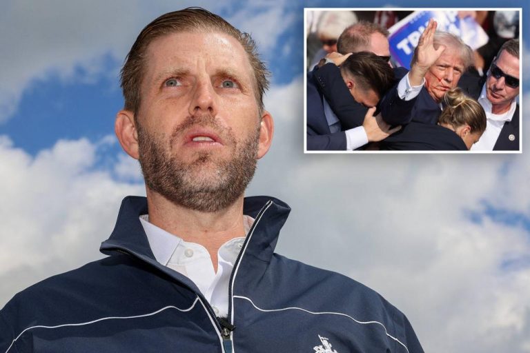 Eric Trump predicts trouble if Kamala Harris becomes president.