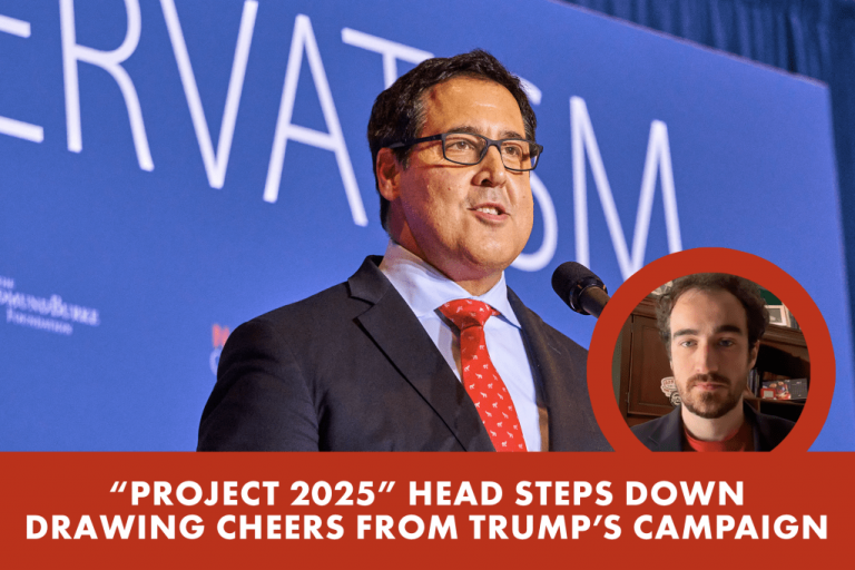 Head of ‘Project 2025’ resigns, Trump’s campaign celebrates | Watch Video Coverage