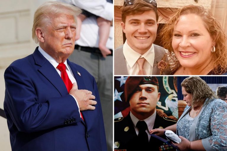 Mother of fallen soldier discloses exchange with Trump on anniversary of son’s death in Afghanistan.