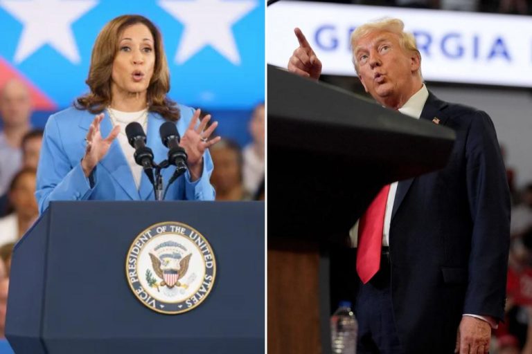 Poll shows Kamala Harris and Trump in close race in the sunbelt.