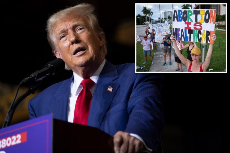Trump may vote against Florida’s six-week abortion ban, calling it too short.