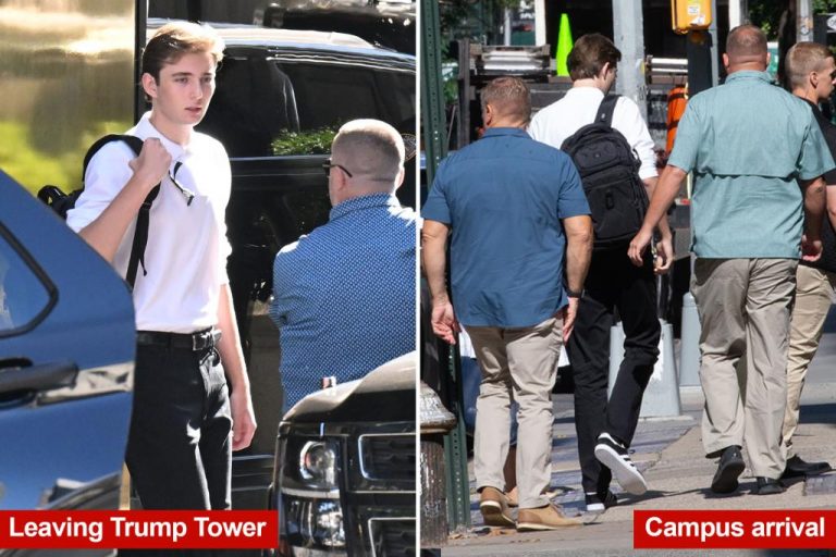 Barron Trump starts college at NYU.