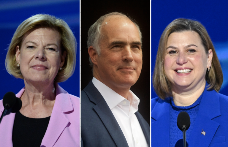 Democrats are ahead in Michigan, Pennsylvania and Wisconsin for 2024 Senate races, according to new poll.