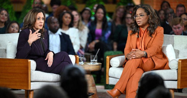 Harris and Oprah host campaign event in Michigan similar to talk show