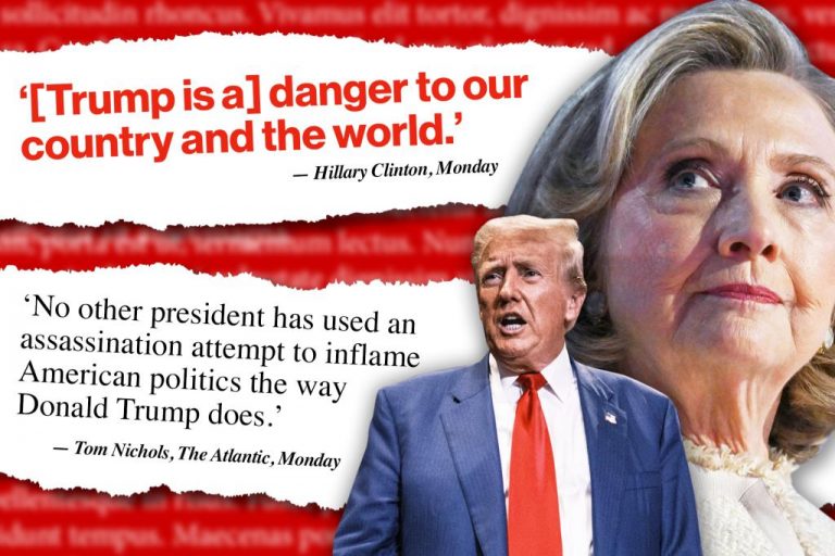 Left blames Trump and GOP for second assassination attempt.