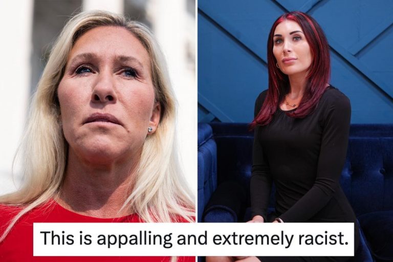 Marjorie Taylor Green and Laura Loomer argue after Trump-Harris debate