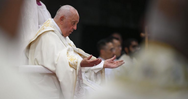 Pope Francis criticizes Kamala Harris and Donald Trump for their views on abortion and immigration.