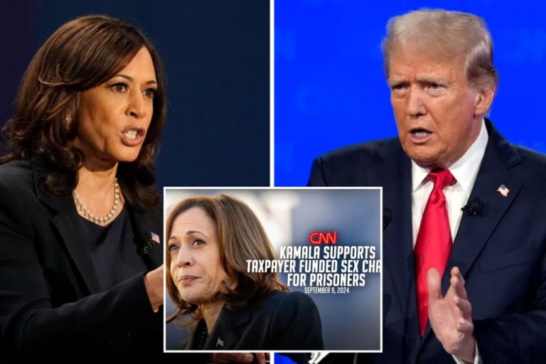 Trump campaign criticizes Harris for supporting government-funded transgender surgeries for migrants and using “they/them” pronouns.