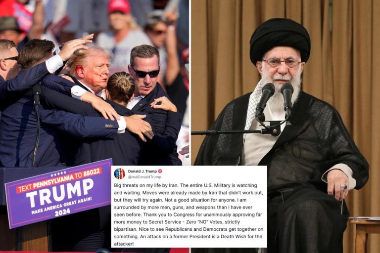 Trump claims Iran tried to kill him, but failed, and he’s heavily protected with more guns than ever.