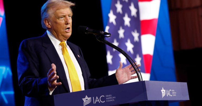 Trump criticizes Jewish Americans who don’t support him in speech about antisemitism.