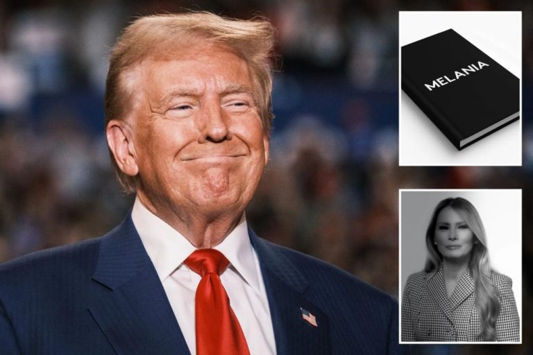 Trump hopes Melania will say nice things about him in her new book.