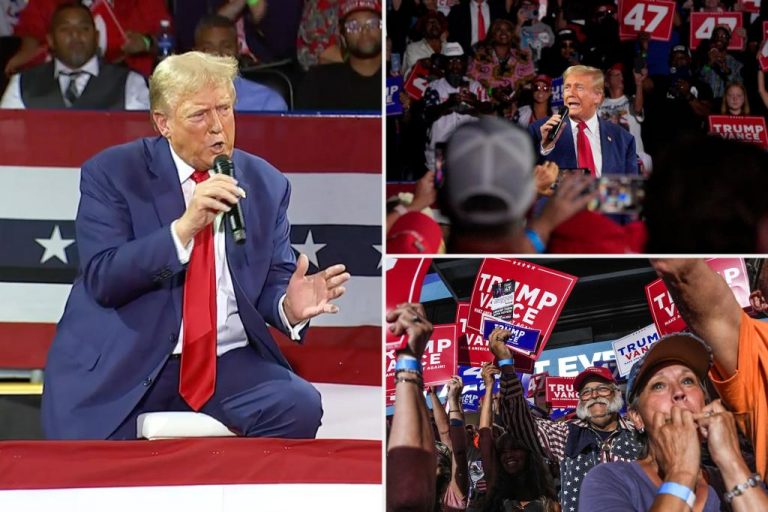Trump says only important presidents are targeted in first rally after failed assassination plot.
