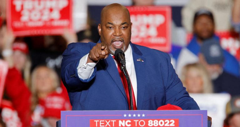 Trump stays quiet about Mark Robinson’s scandal as candidate’s campaign in North Carolina collapses.