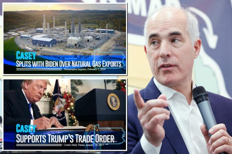 Democrat Sen. Bob Casey supports fracking and Trump’s China tariffs in new ad