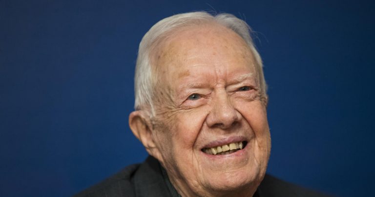 Jimmy Carter votes for Kamala Harris in Georgia.