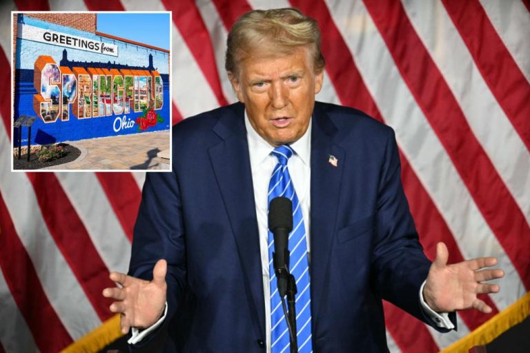Trump promises to send Haitian migrants in Springfield back home because he says they were eating pets.
