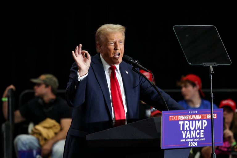Trump thinks Biden and Harris will clash at Scranton rally.